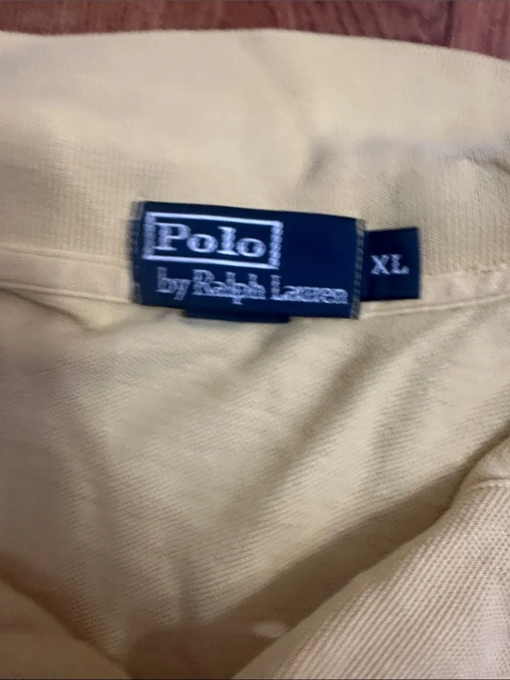 Ralph Lauren Men’s Pale Yellow Polo with Blue Pony